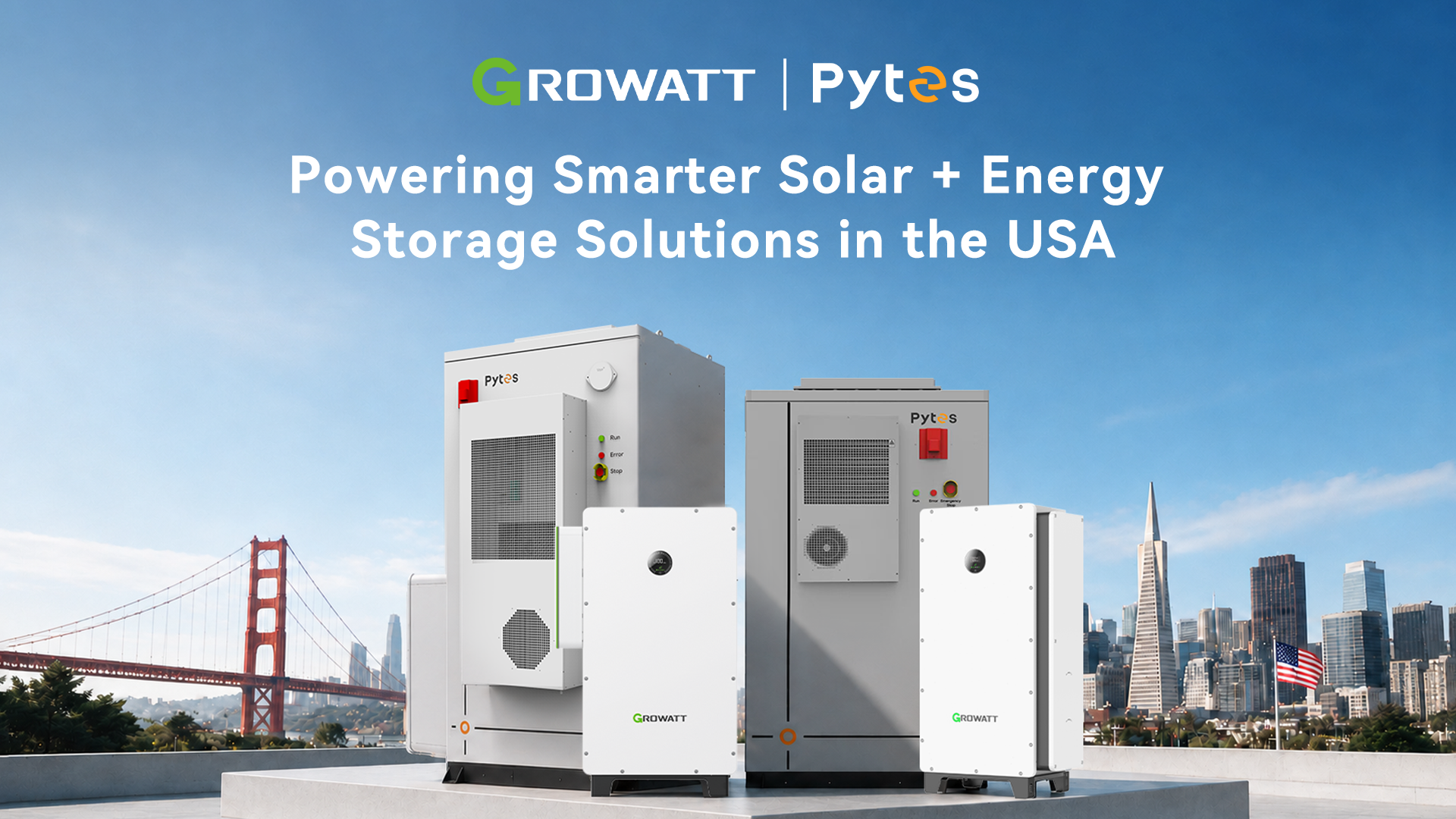 Pytes y Growatt se asocian para acelerar las soluciones integradas de energ&iacute;a solar y almacenamiento de energ&iacute;a en todo Estados Unidos.