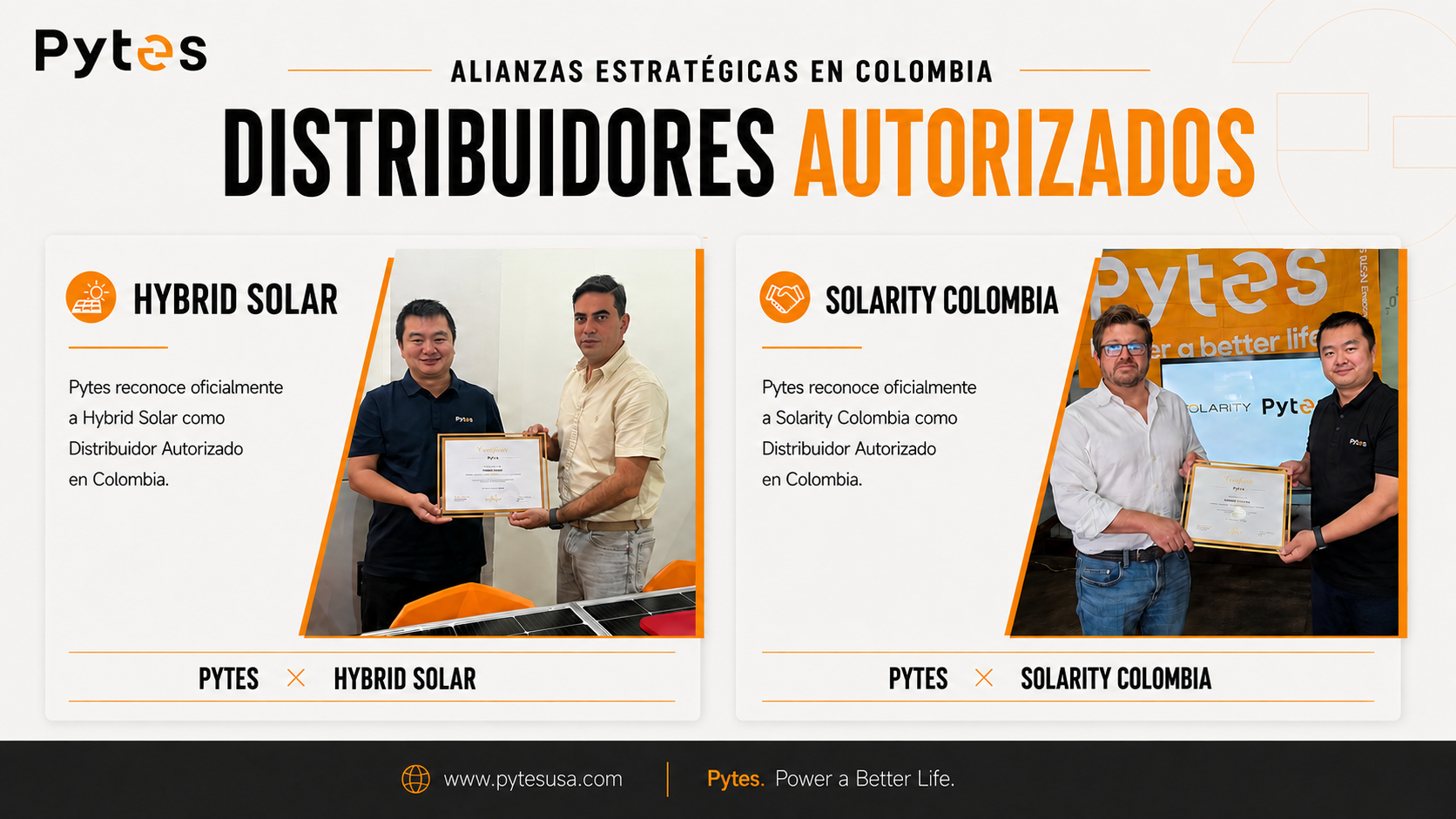 Pytes amplía su red de almacenamiento de energía en Colombia con energía solar híbrida y Solarity Colombia.